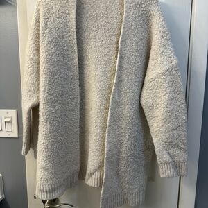 Aerie Cream Textured Cardigan
